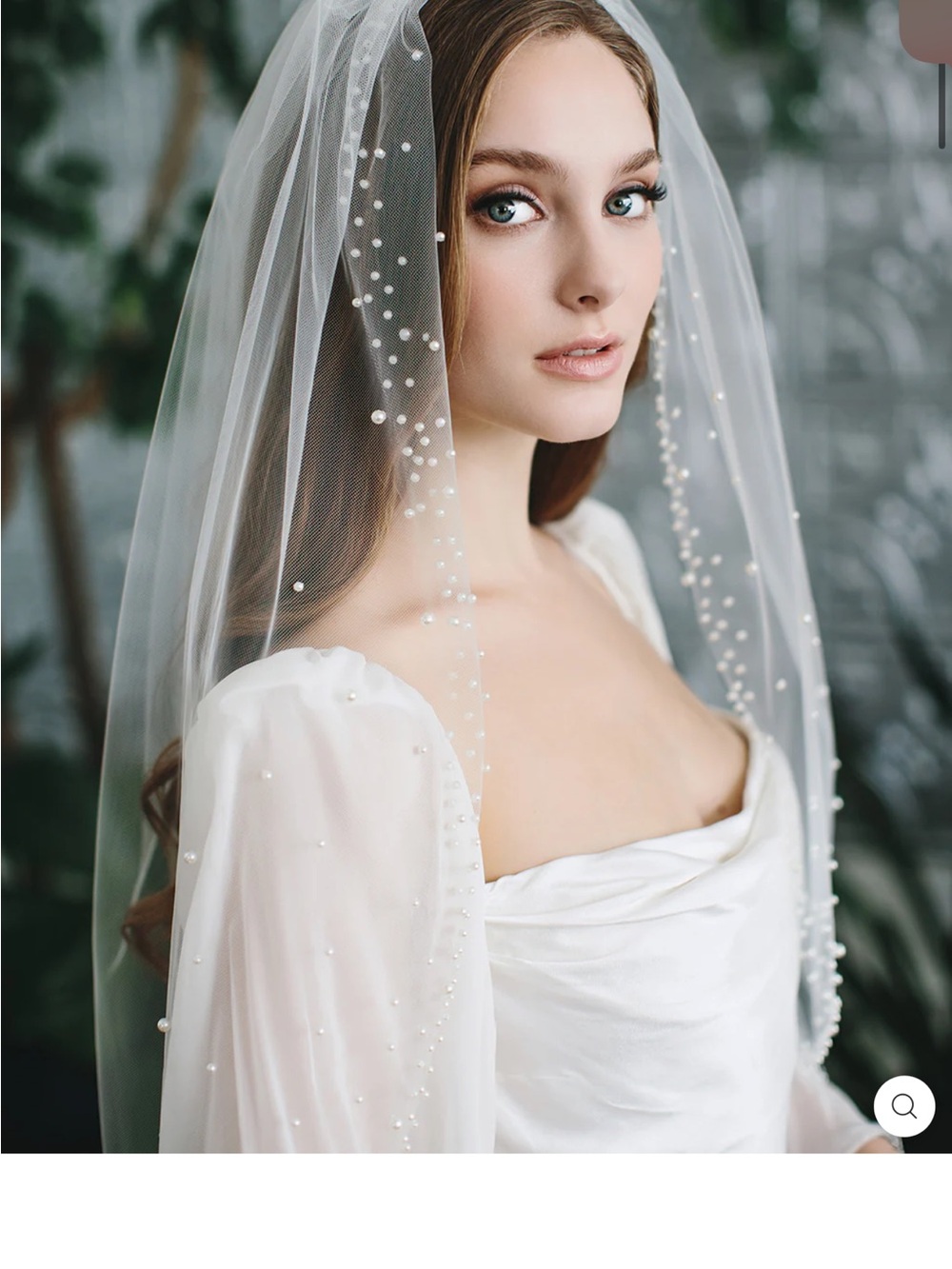 NEW Dareth Colburn Selena Wedding Pearl Veil Cathedral Length 108” Light Ivory